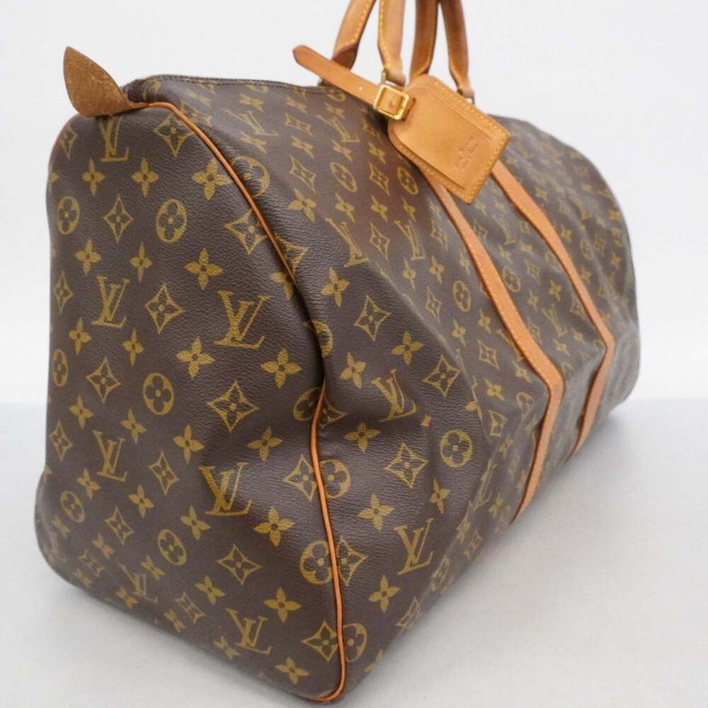 LOUIS VUITTON Brown Monogram Keepall 55 Boston Bag - Picture 2 of 14
